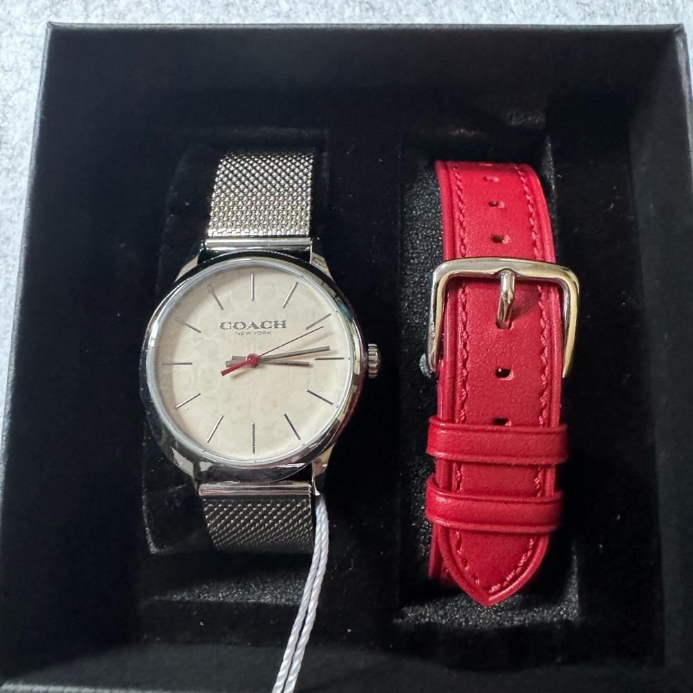 COACH Outlet Watch Gift Set Women Ruby 32mm NIB